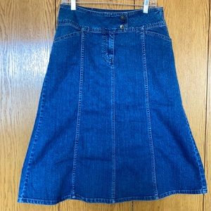 Kikit Jeans Jean skirt mid calf bottom flare 10